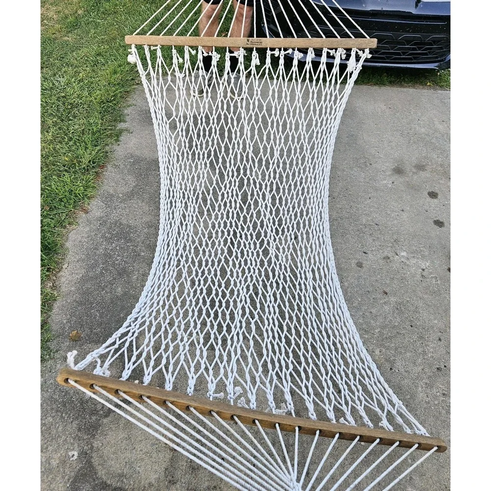 Genuine‎ Hatteras Large 6 Ft Dura Cord Rope Hammock Beige
